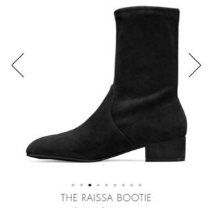 Stuart Weitzman Shoes Raissa Black Suede Booties